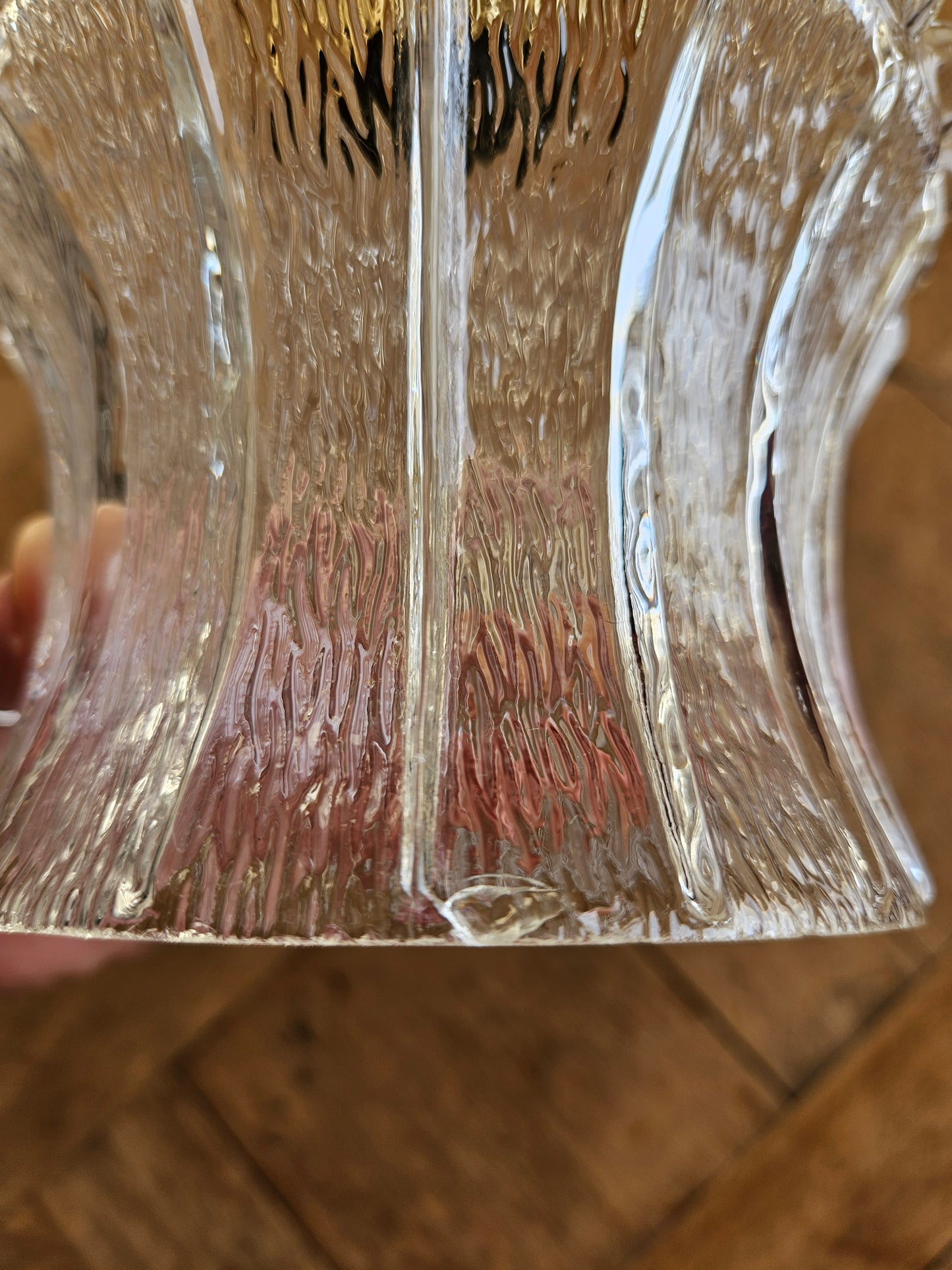 Suspension vintage globe en verre