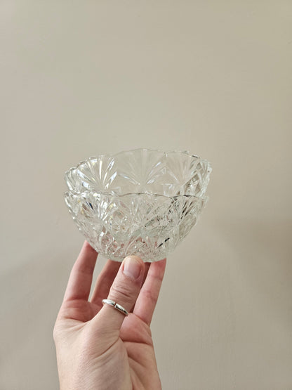 Coupelles vintage en verre