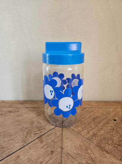 Pot Henkel, fleurs bleues