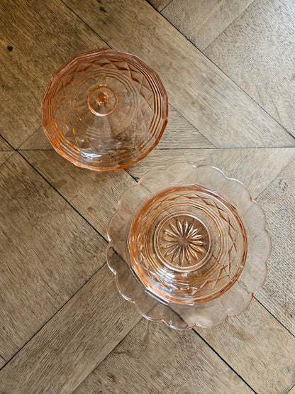 Sucrier vintage Rosaline