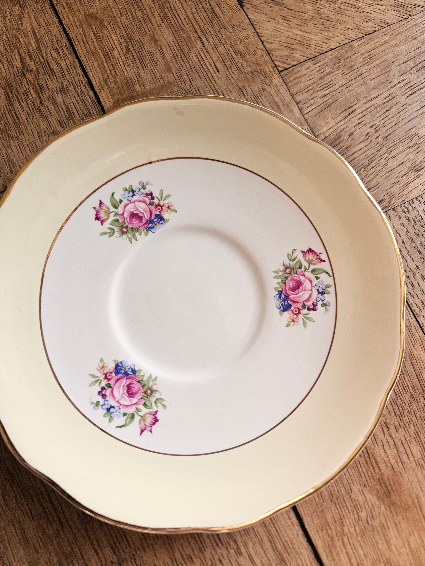 Tasses vintage Sarreguemines, Huguette