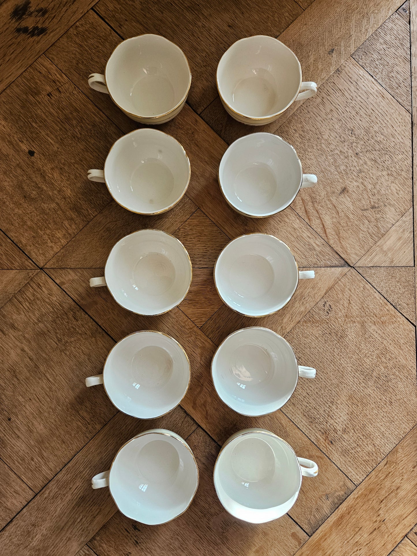 Tasses vintage Sarreguemines, Huguette