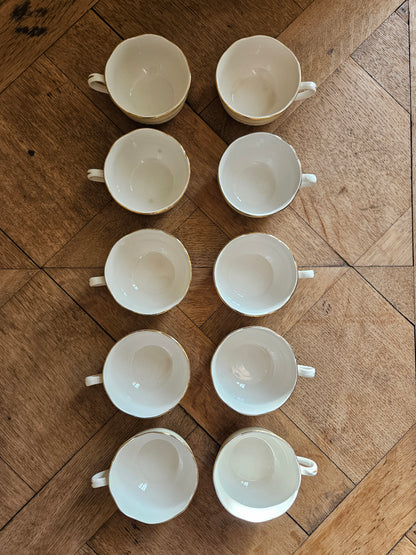 Tasses vintage Sarreguemines, Huguette