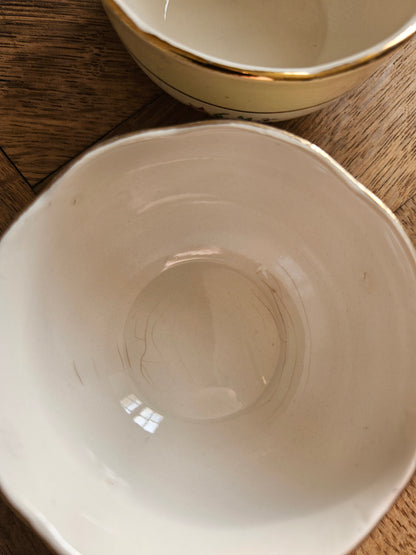 Tasses vintage Sarreguemines, Huguette