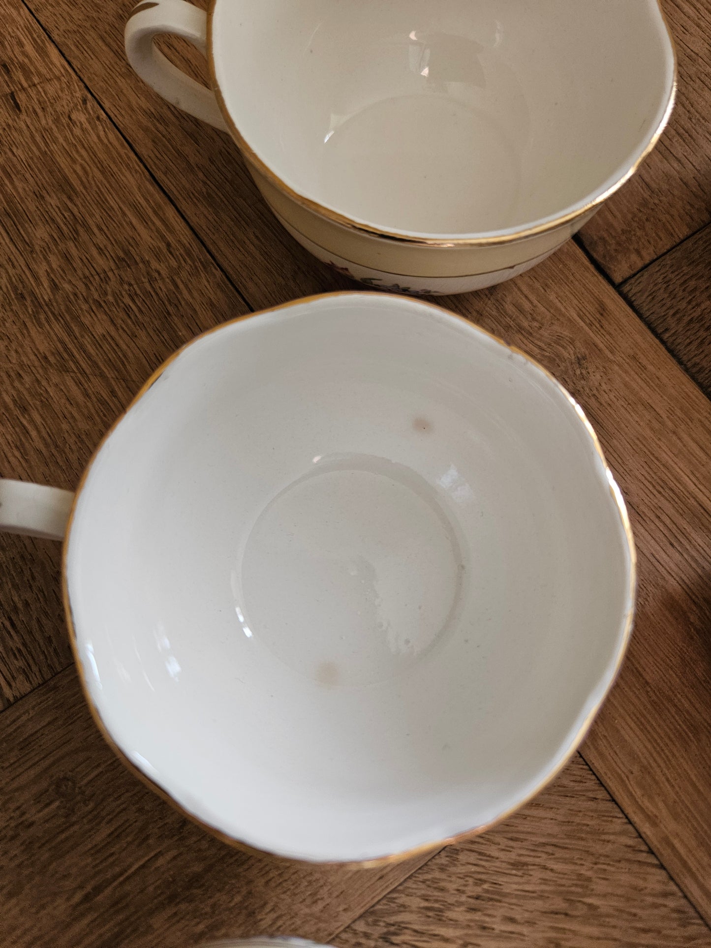 Tasses vintage Sarreguemines, Huguette