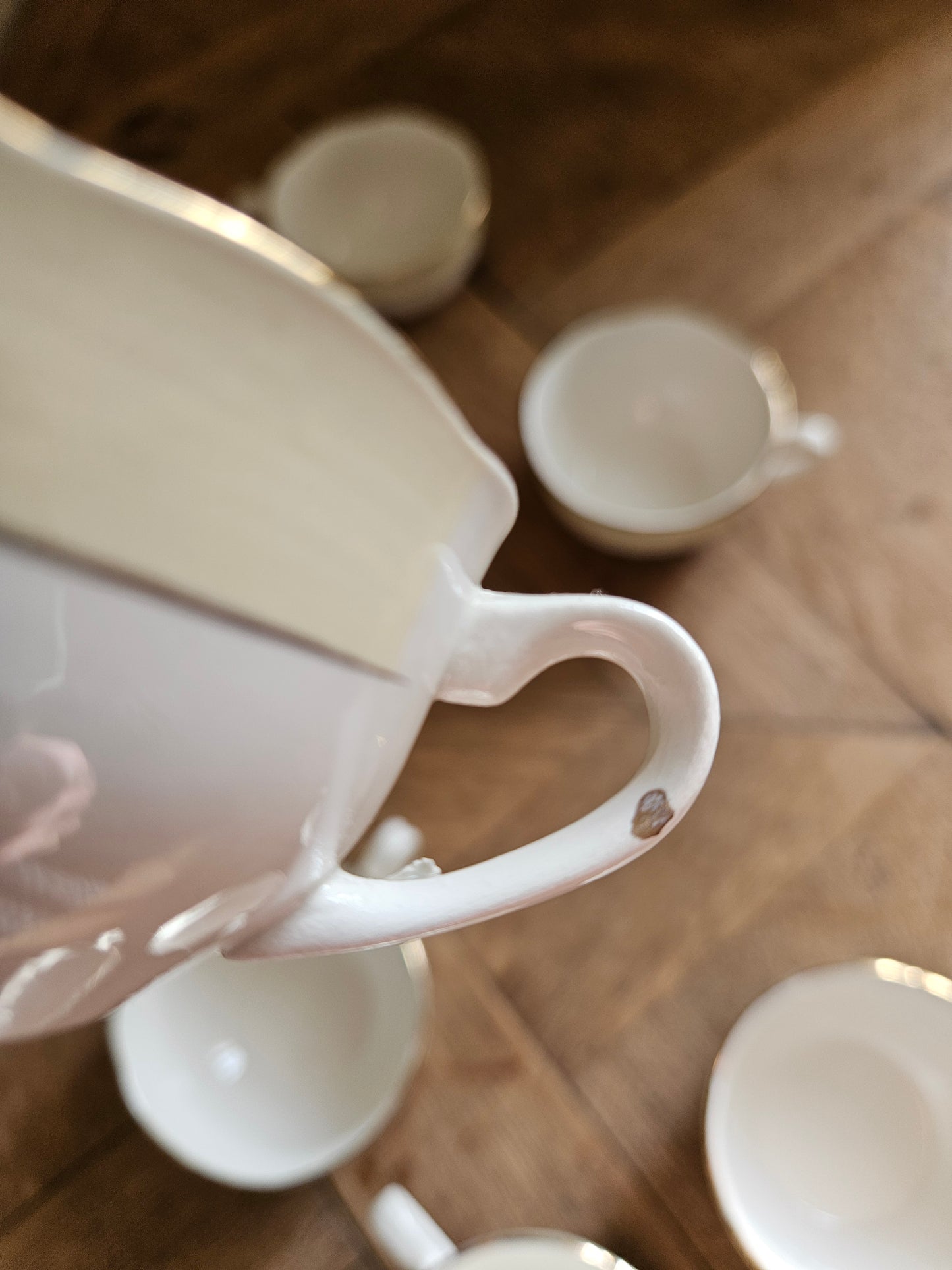 Tasses vintage Sarreguemines, Huguette