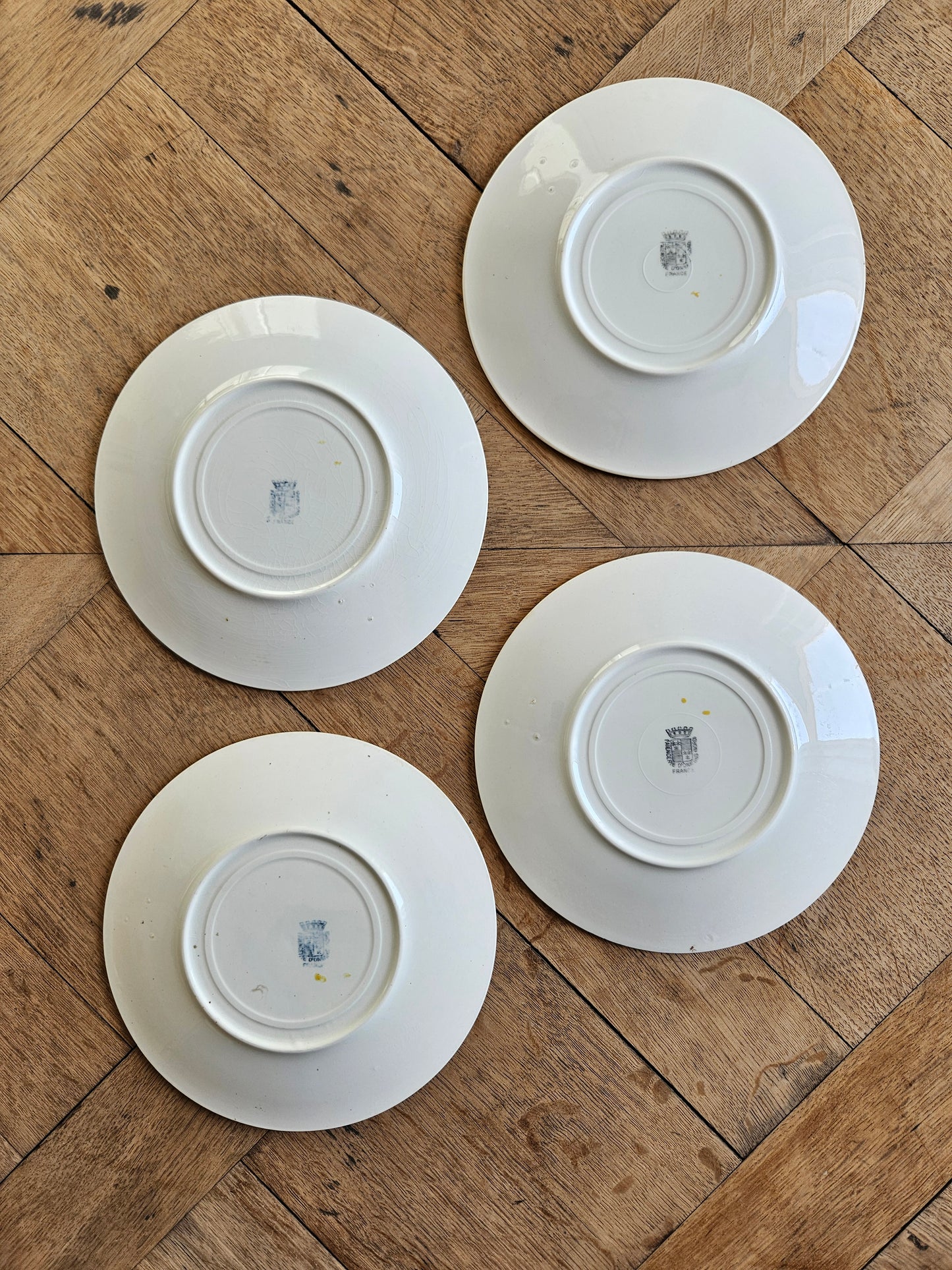 Assiettes à dessert Faïencerie d’Onnaing