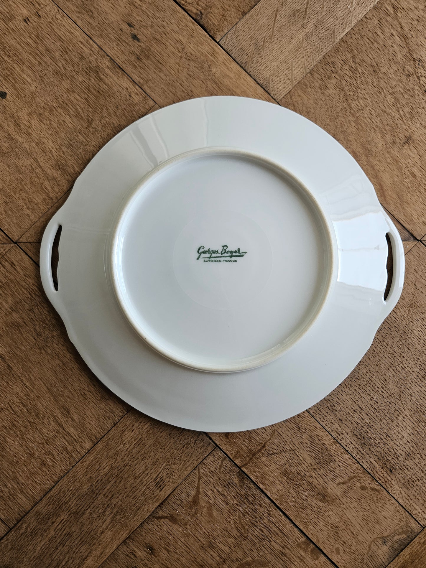 Service à dessert porcelaine de Limoges, fleuri