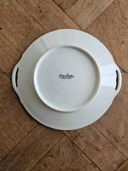 Service à dessert porcelaine de Limoges, fleuri