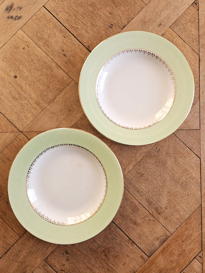 Assiettes creuses dépareillées "Mandala"