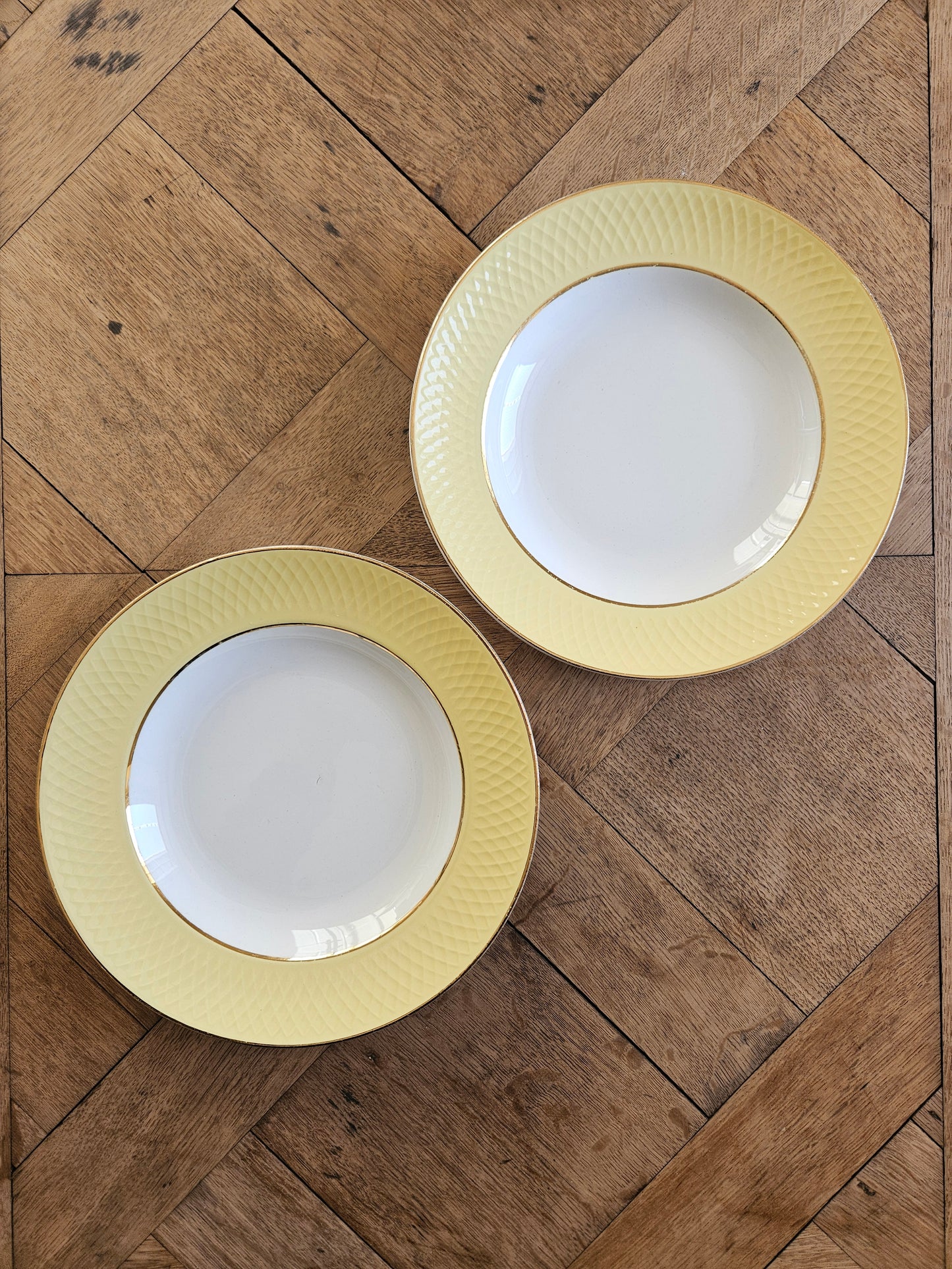 Assiettes creuses dépareillées "Mandala"