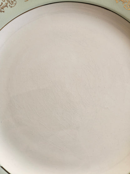 Assiettes plates dépareillées L’Amandinoise, shabby chic