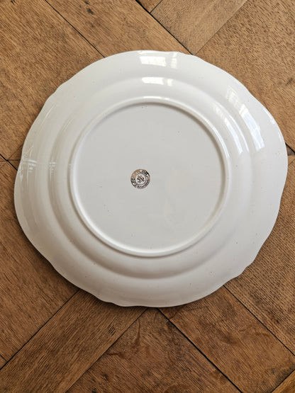 Plat à gâteaux L’Amandinoise, mint et dorure