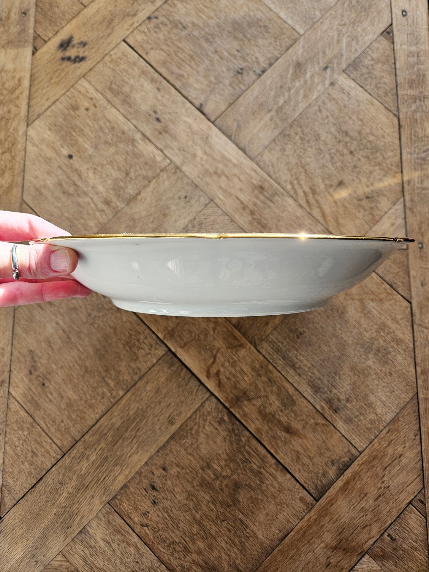 Plat creux porcelaine Oiseau