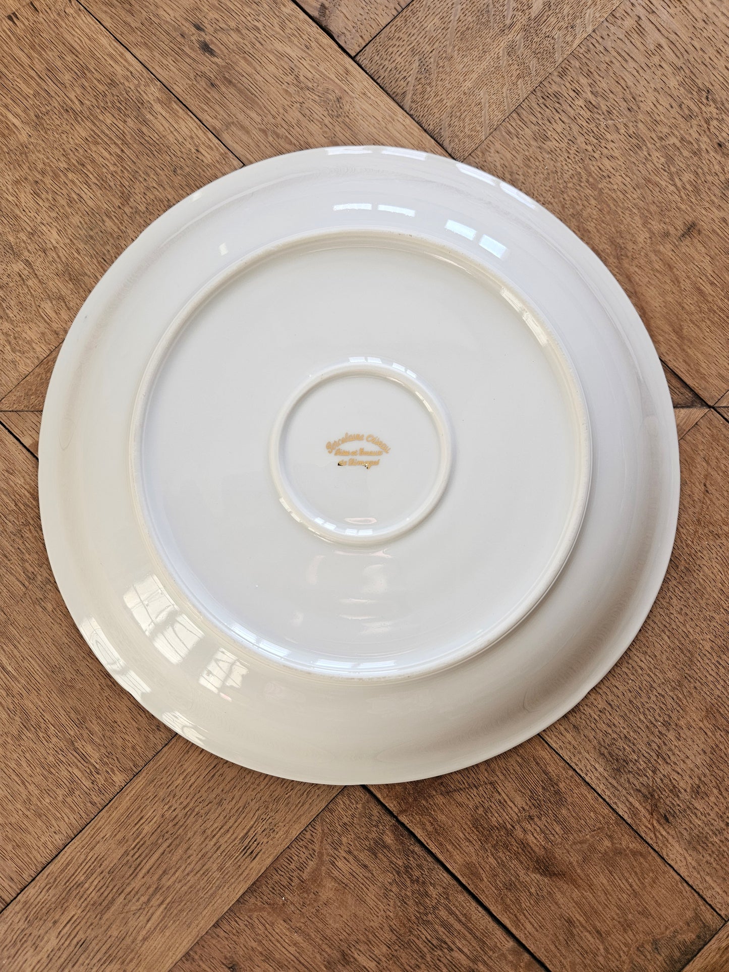 Plat creux porcelaine Oiseau