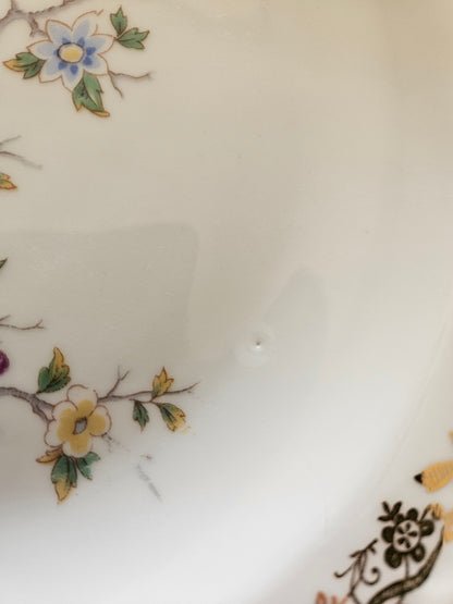 Assiettes creuses porcelaine Oiseau