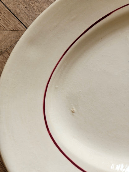 Plat ovale rétro Badonviller, Francine