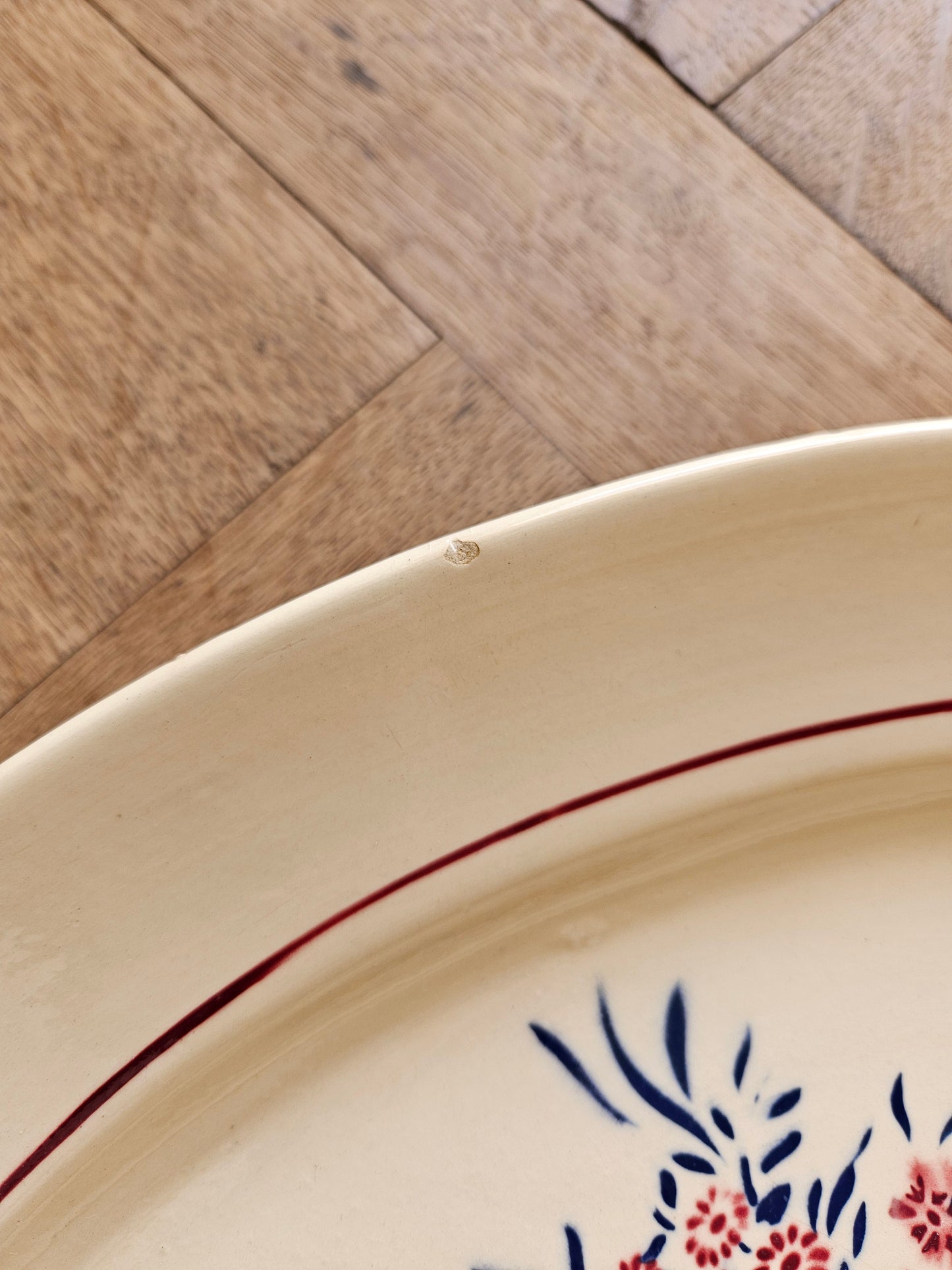 Plat ovale rétro Badonviller, Francine