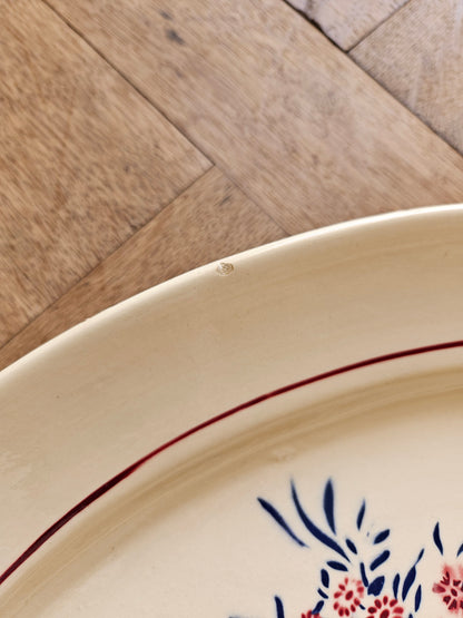 Plat ovale rétro Badonviller, Francine