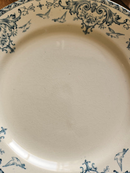 Assiettes plates K&G Lunéville, Colombes