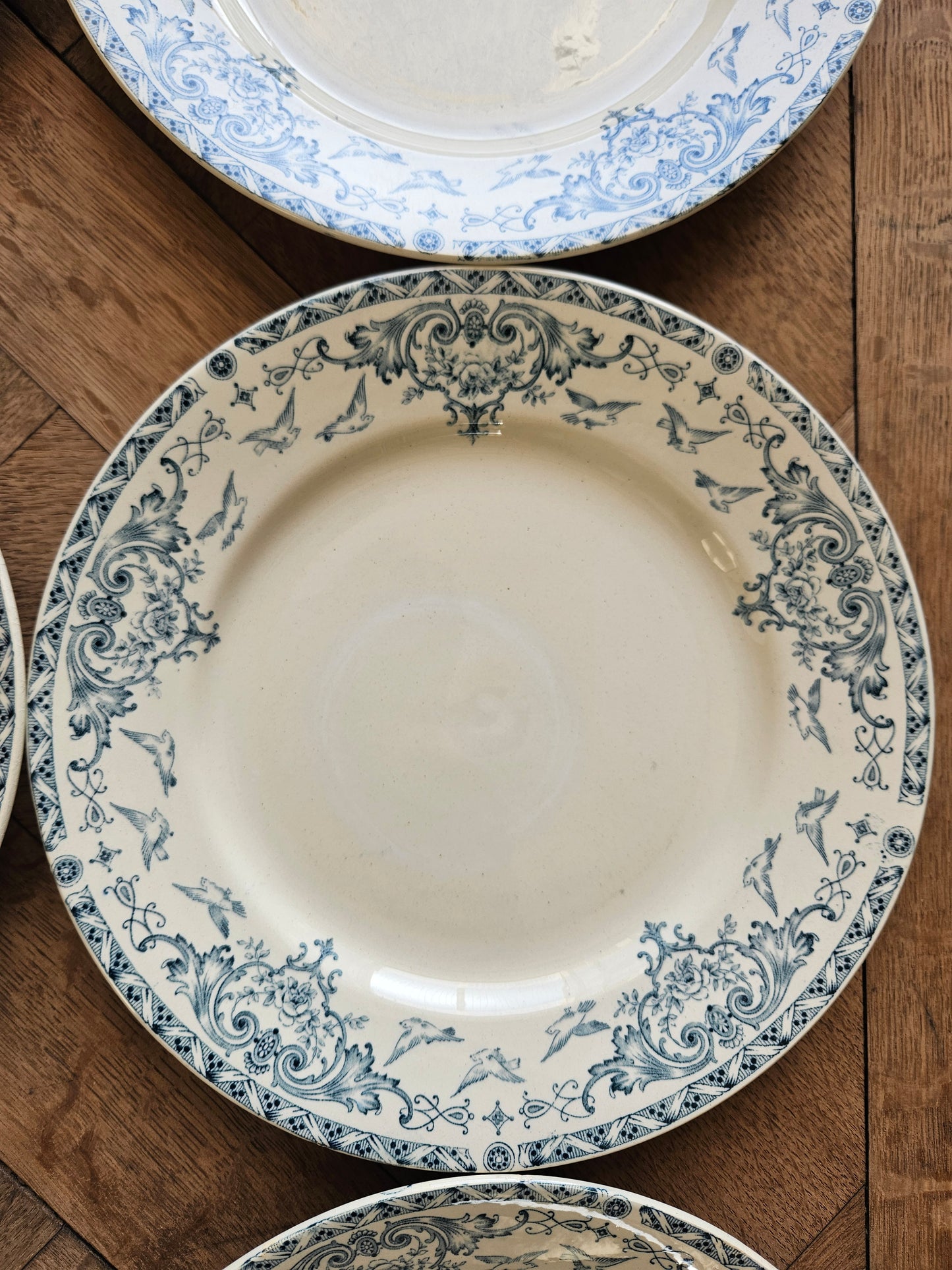 Assiettes plates K&G Lunéville, Colombes