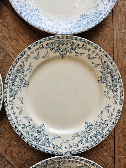 Assiettes plates K&G Lunéville, Colombes