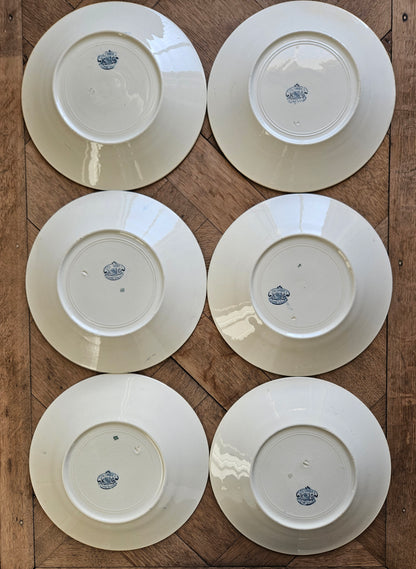 Assiettes plates K&G Lunéville, Colombes