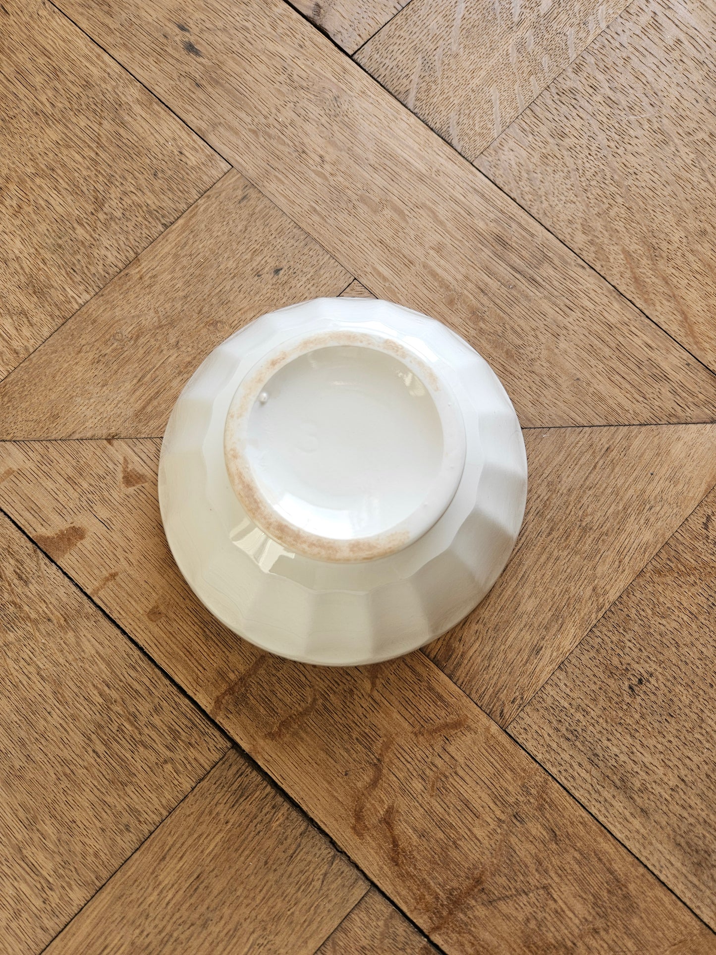 Bol à facettes liseré doré