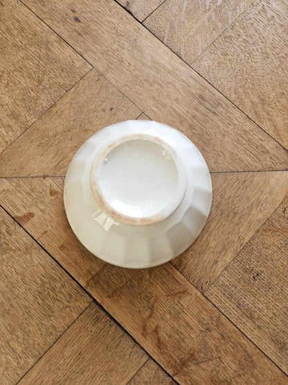 Bol à facettes liseré doré