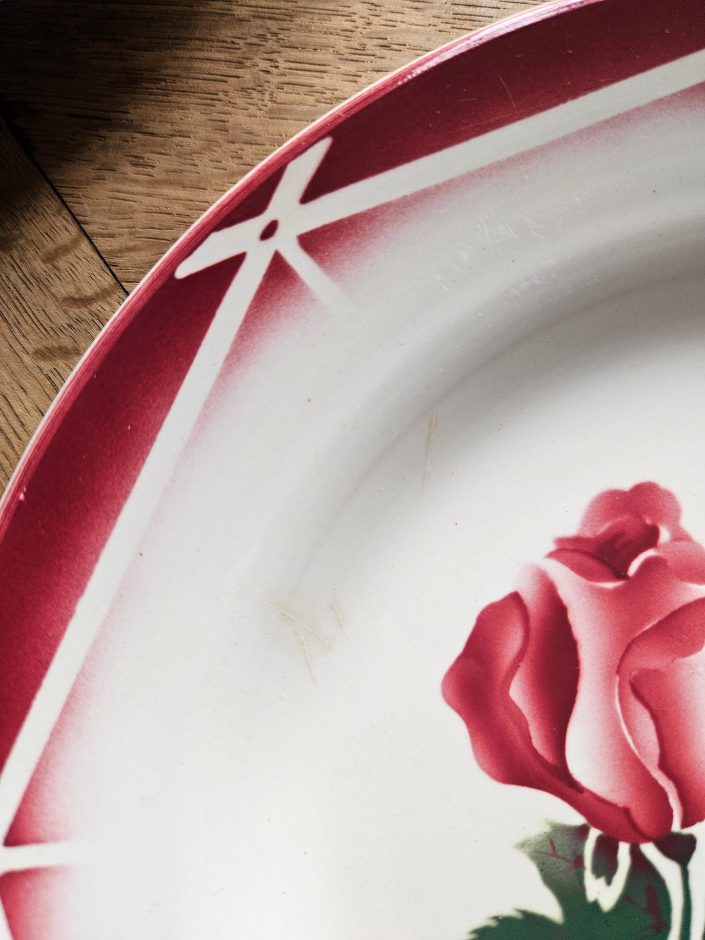 Assiettes plates rétro dépareillées, Digoin & Badonviller #2