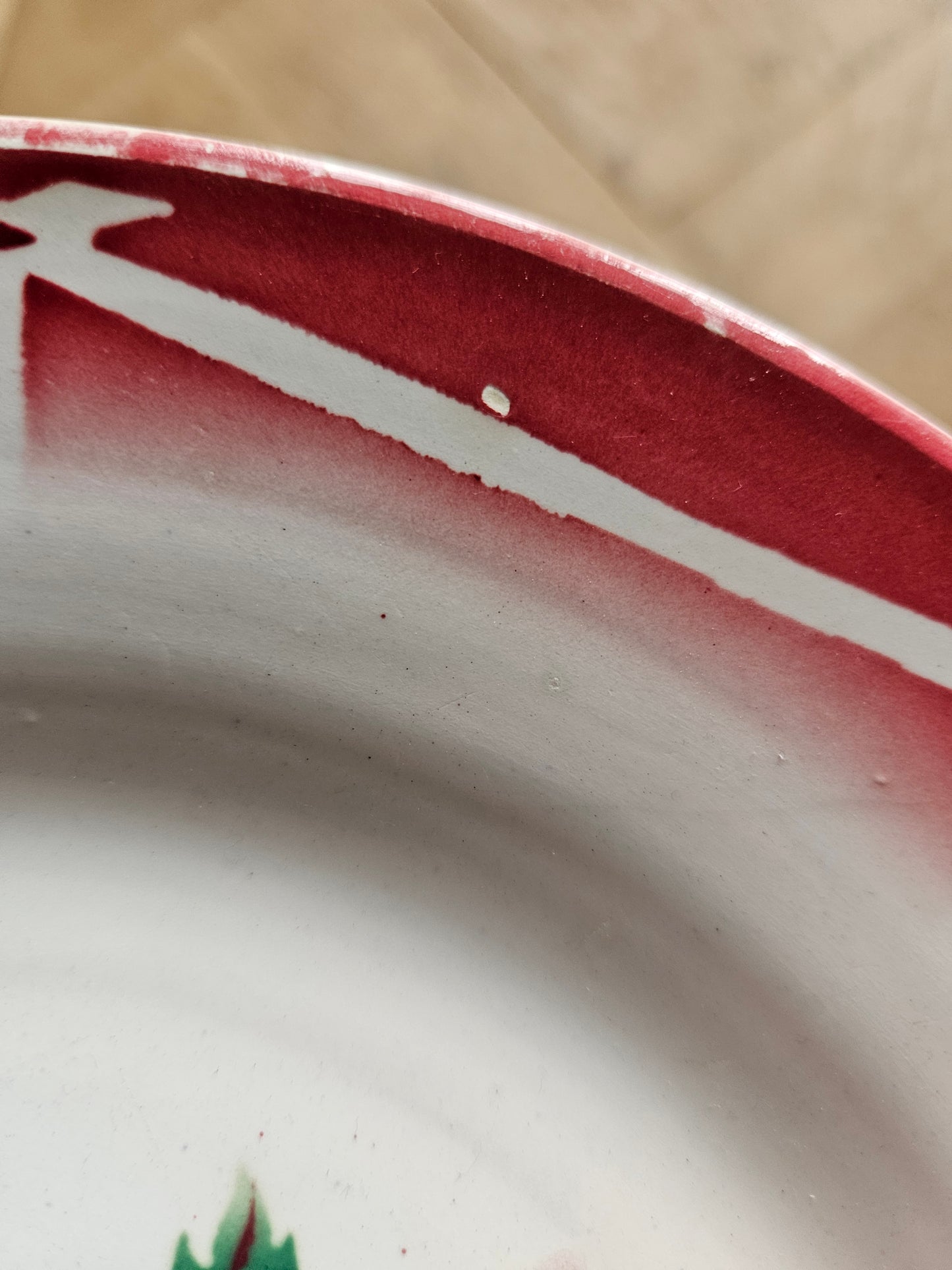 Assiettes plates rétro dépareillées, Digoin & Badonviller #2