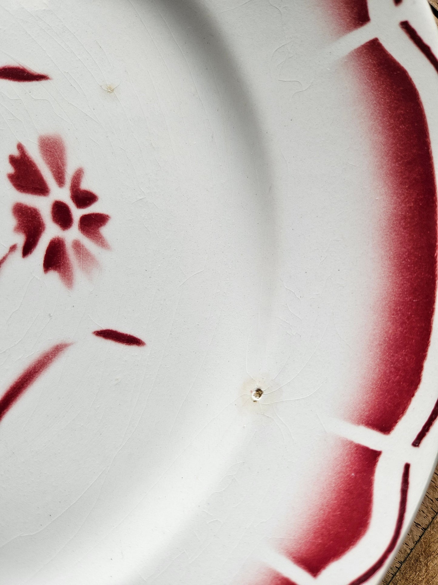 Assiettes plates rétro dépareillées, Digoin & Badonviller #2
