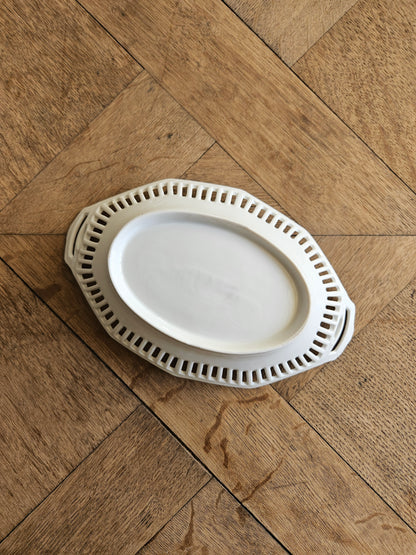 Ravier en porcelaine shabby chic