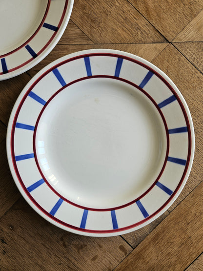 Assiettes plates Digoin, Basque