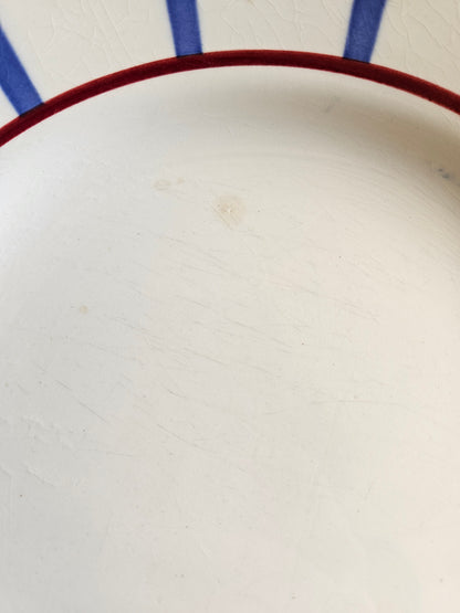 Assiettes plates Digoin, Basque