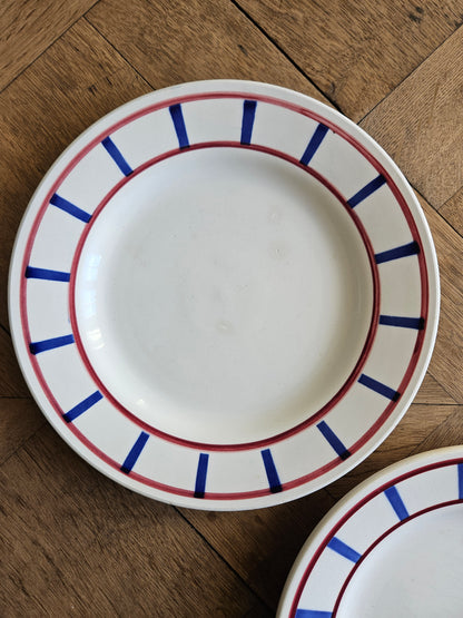 Assiettes plates Digoin, Basque