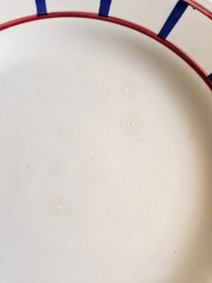 Assiettes plates Digoin, Basque