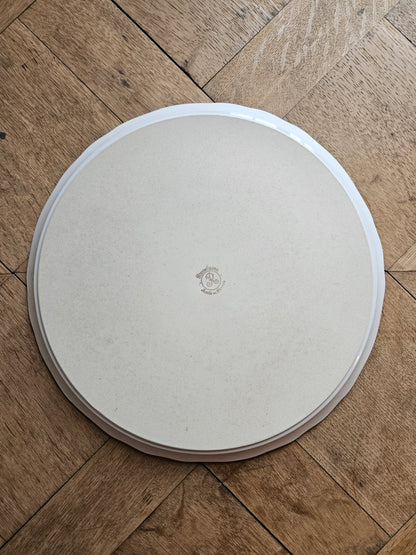 Plat à tarte shabby chic, extra plat