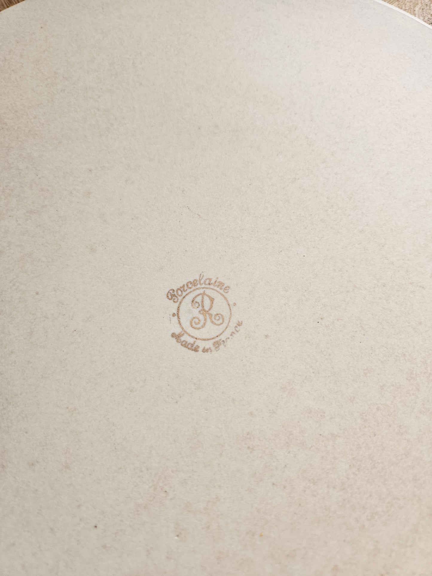 Plat à tarte shabby chic, extra plat