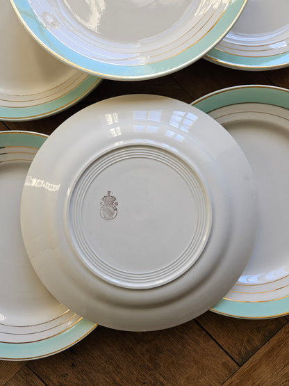 Assiettes plates K&G Lunéville, Régence