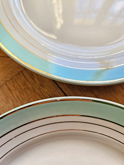 Assiettes plates K&G Lunéville, Régence