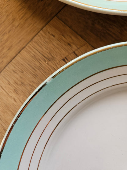 Assiettes plates K&G Lunéville, Régence