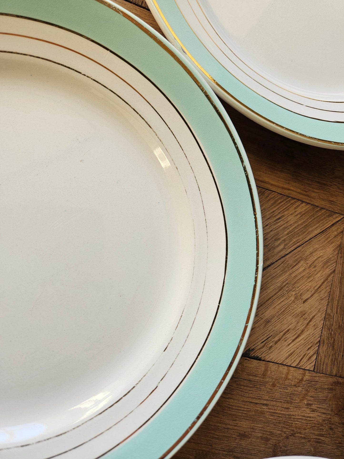 Assiettes plates K&G Lunéville, Régence