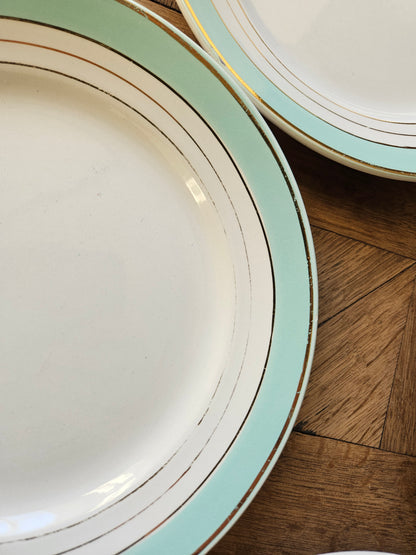 Assiettes plates K&G Lunéville, Régence