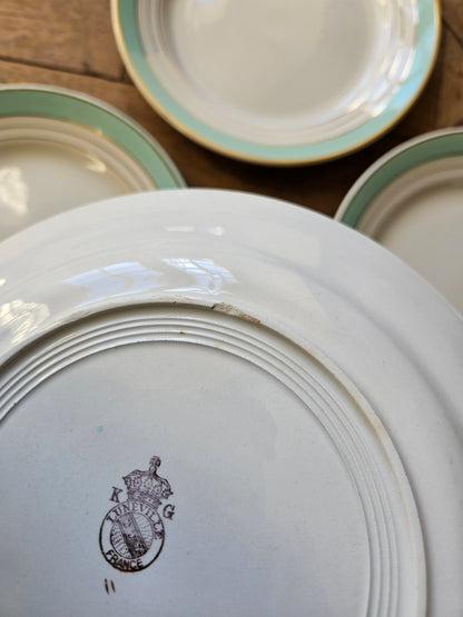 Assiettes plates K&G Lunéville, Régence