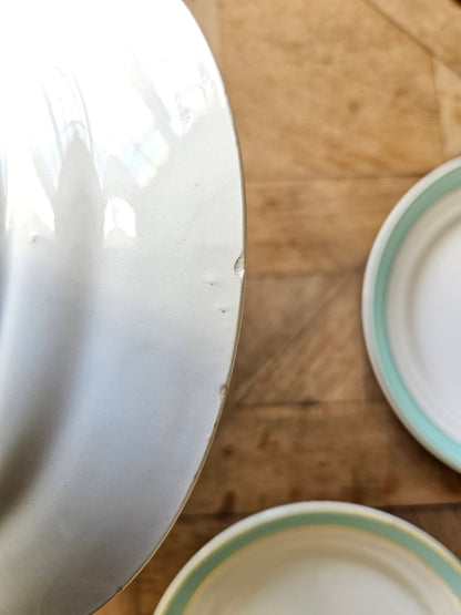 Assiettes plates K&G Lunéville, Régence