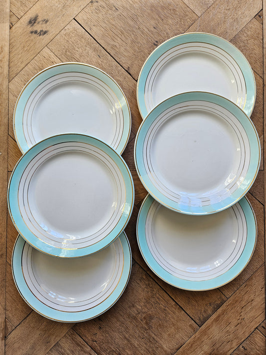 Grandes assiettes à dessert K&G Lunéville, Régence