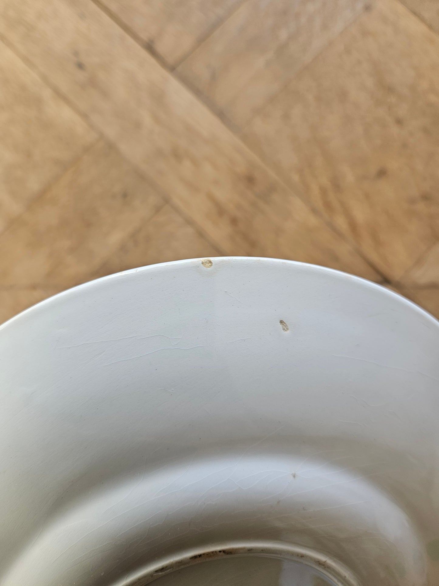 Plat ovale Digoin, décor vert