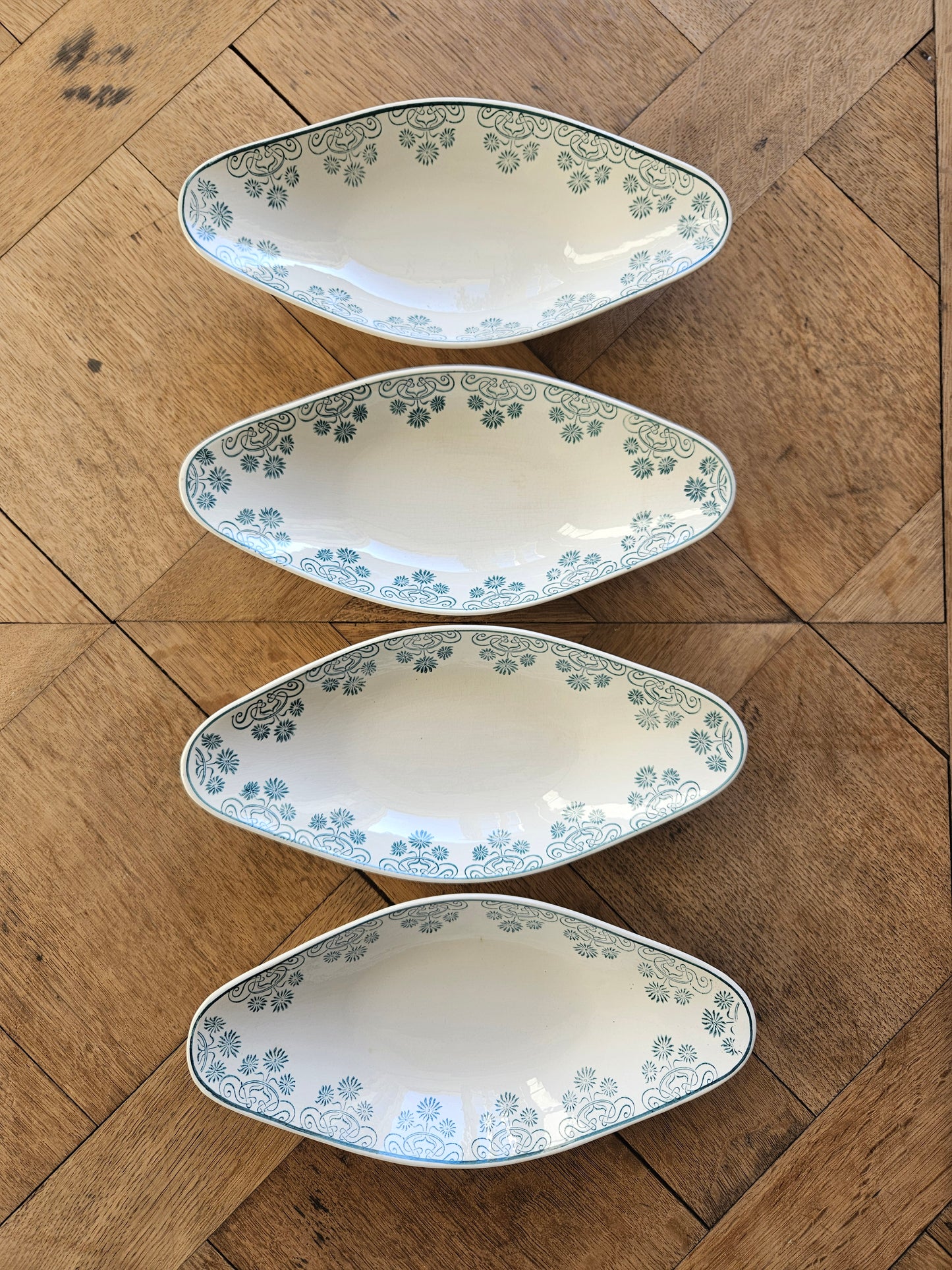 Ravier Digoin, décor vert