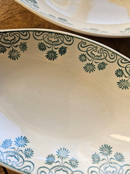 Ravier Digoin, décor vert